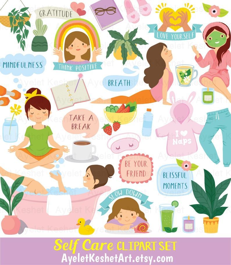 wallpapers Self Care Clipart free vector self care concept