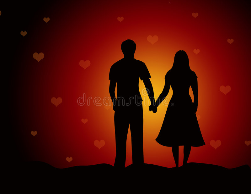pics Silhouette Couple Walking Away couple holding hands walking away