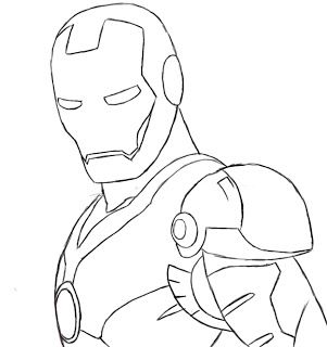 pic Simple Iron Man Drawing how to draw a iron man step by step
