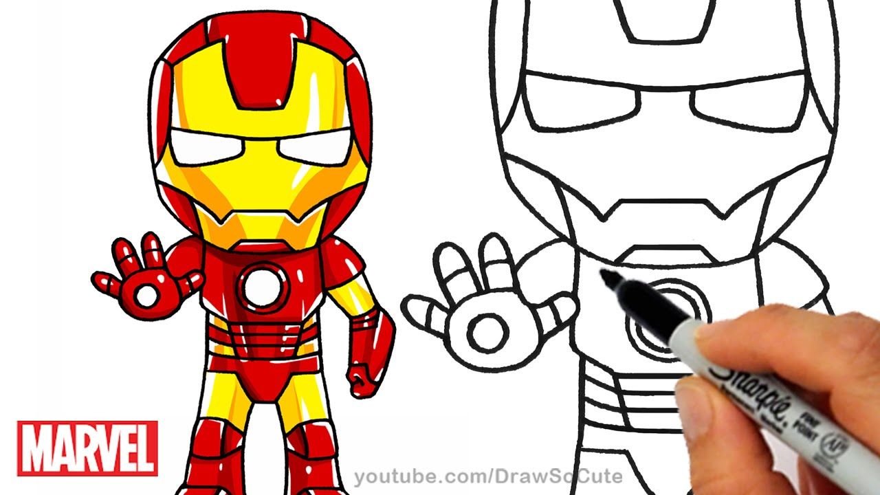pics Simple Iron Man Drawing how to draw iron man draw central