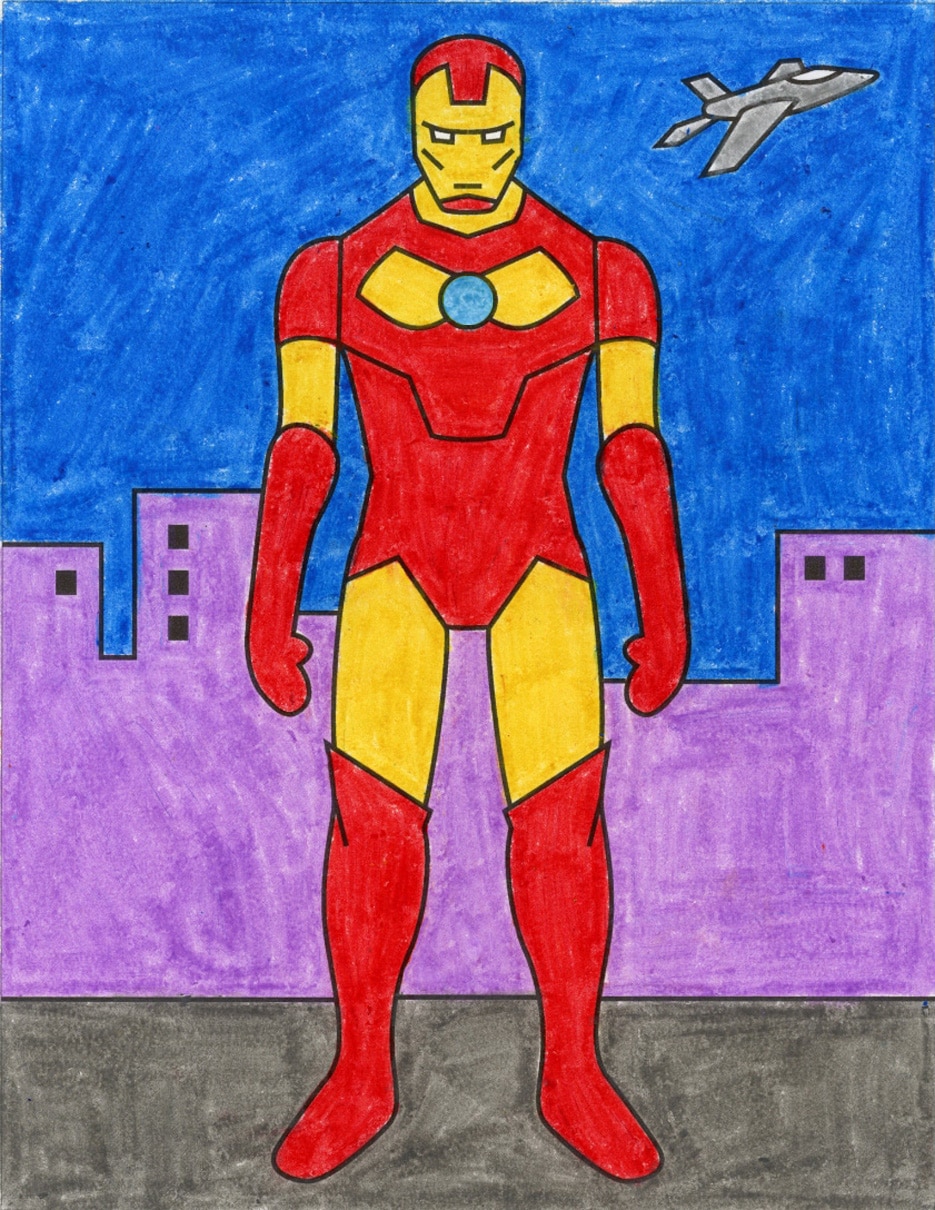 images Simple Iron Man Drawing how to draw iron man avengers step by step tutorial