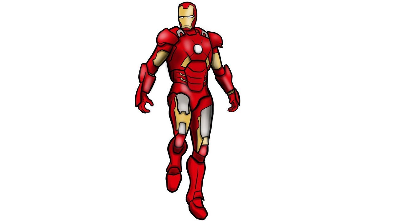 pic Simple Iron Man Drawing how to draw iron man art projects for