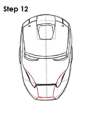 pix Simple Iron Man Drawing how to draw iron man step 12 iron man