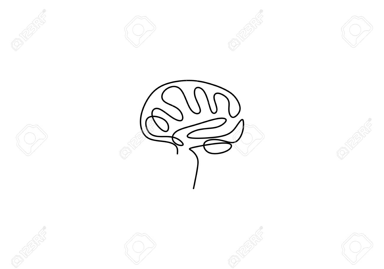 pics Simple Minimalist Brain Clipart vectorstock