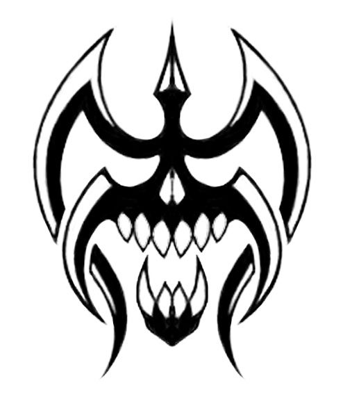 photo Simple Tribal Skull tribal skull tribal skull tribal