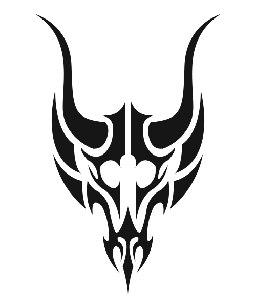 wallpapers Simple Tribal Skull simple tribal skull tattoo designs