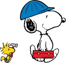 photo Snoopy Construction Worker details about snoopy bank peanuts vintage 1958 1966 construction worker woodstock bird friend
