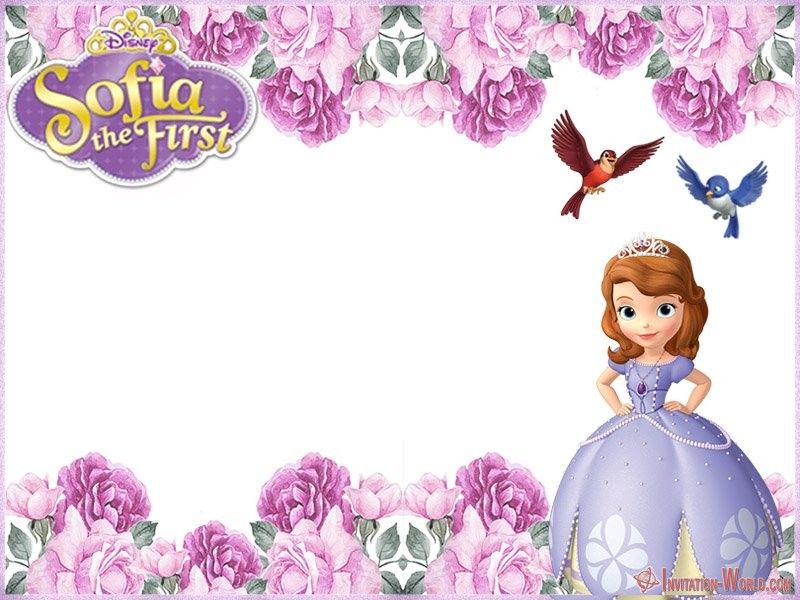 pic Sofia The First Invitation Editable Free princess sofia invitations