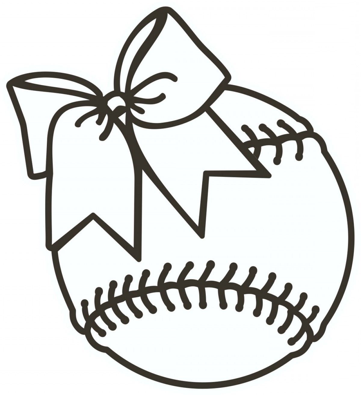 pix Softball Outline Clip Art clipart library