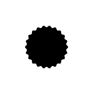 picture Spiky Circle zig zag filter to create vector seals