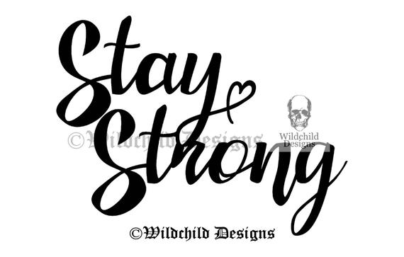 pix Stay Strong Font etsy