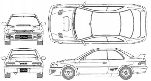 picture Subaru Impreza Blueprint subaru impreza wrx sti sedan blueprint