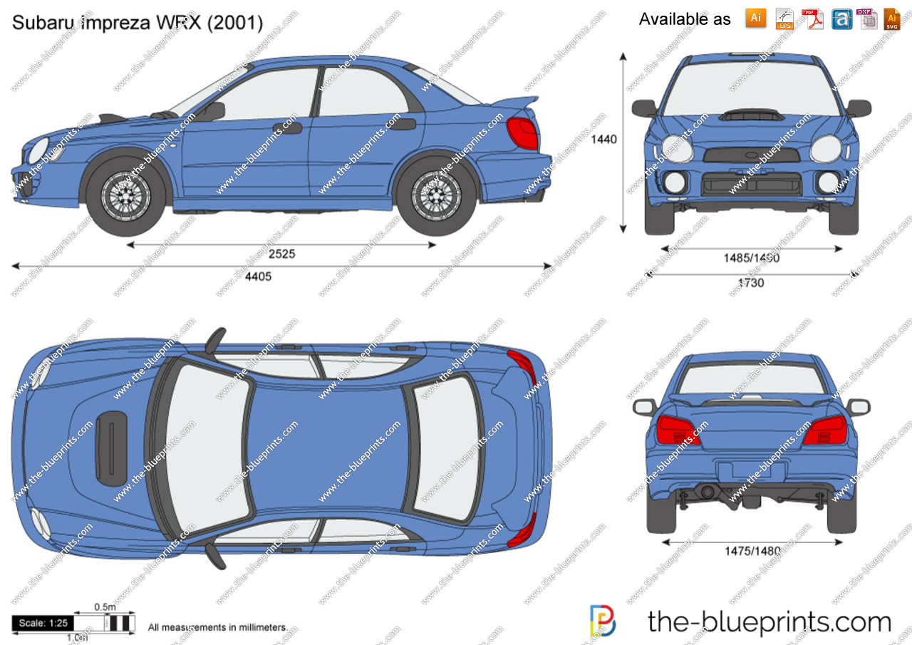 picture Subaru Impreza Blueprint blueprints