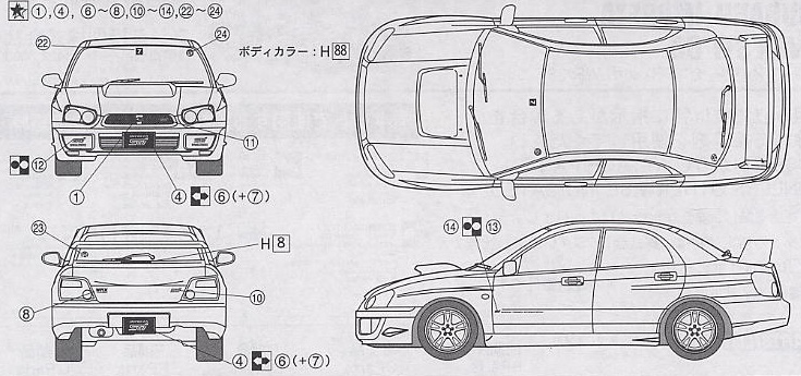 picture Subaru Impreza Blueprint ebay
