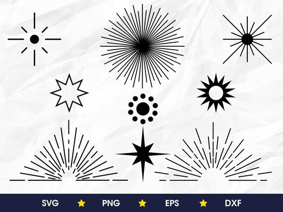 wallpapers Sun Rays Svg etsy