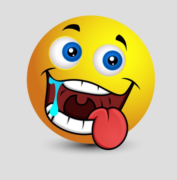 wallpapers Teasing Smiley Face cartoon emoticon smiley making a teasing face