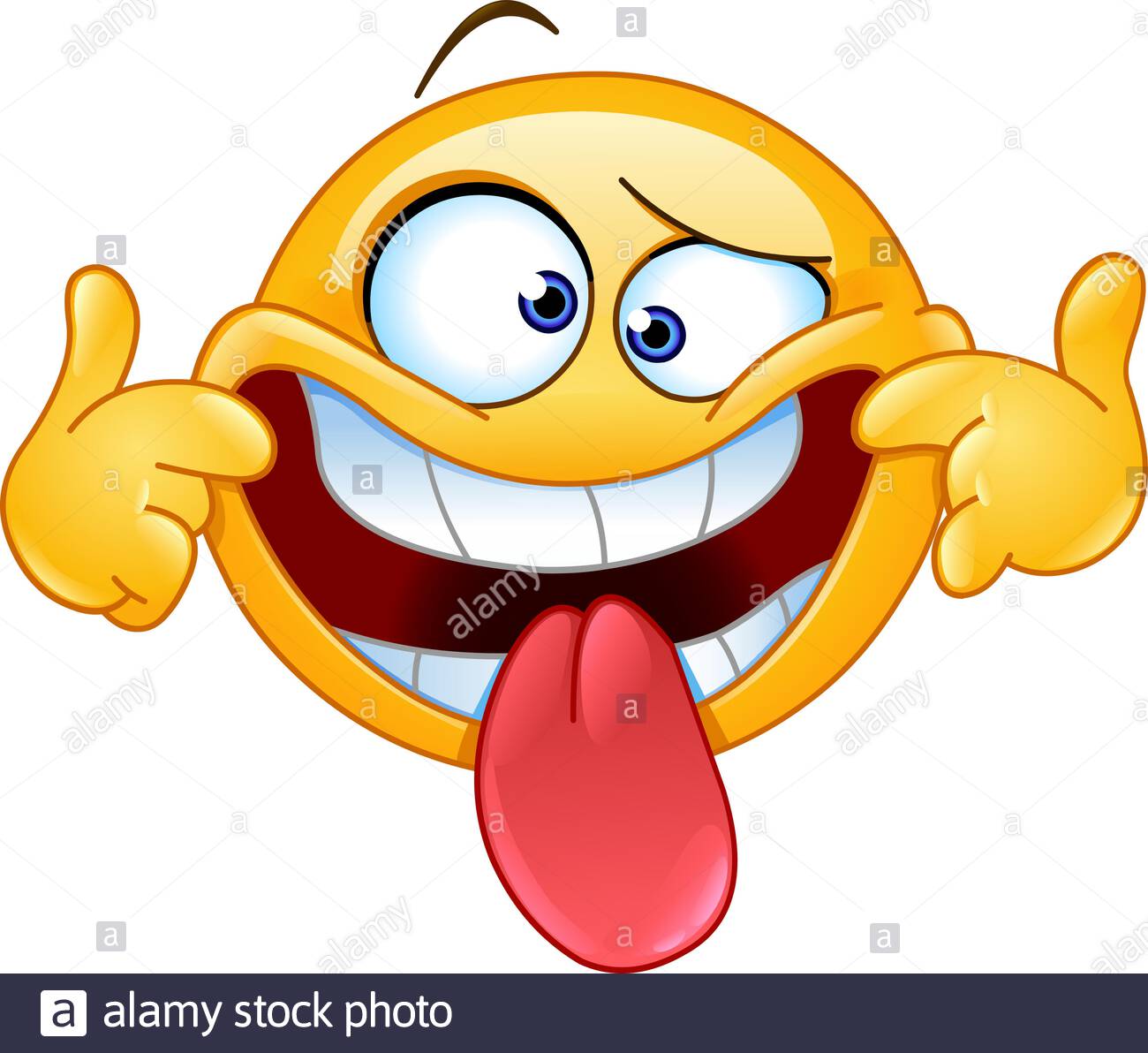 pics Teasing Smiley Face teasing tongue dumb emoji smiley emoticon vector image by c baavli vector stock 98057906