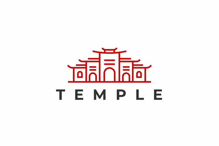 picture Temple Logo Font temple logo design illustration template 1305502 logos design bundles