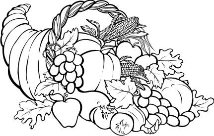 picture Thanksgiving Clipart To Color free coloring pages
