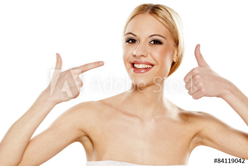 images Thumbs Pointing To Self self confident young guy looks happy