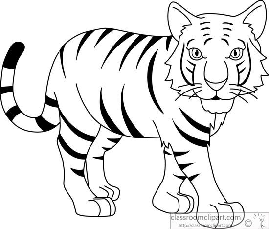 pix Tiger Clipart Black And White http clipart library com black and white tiger clipart html
