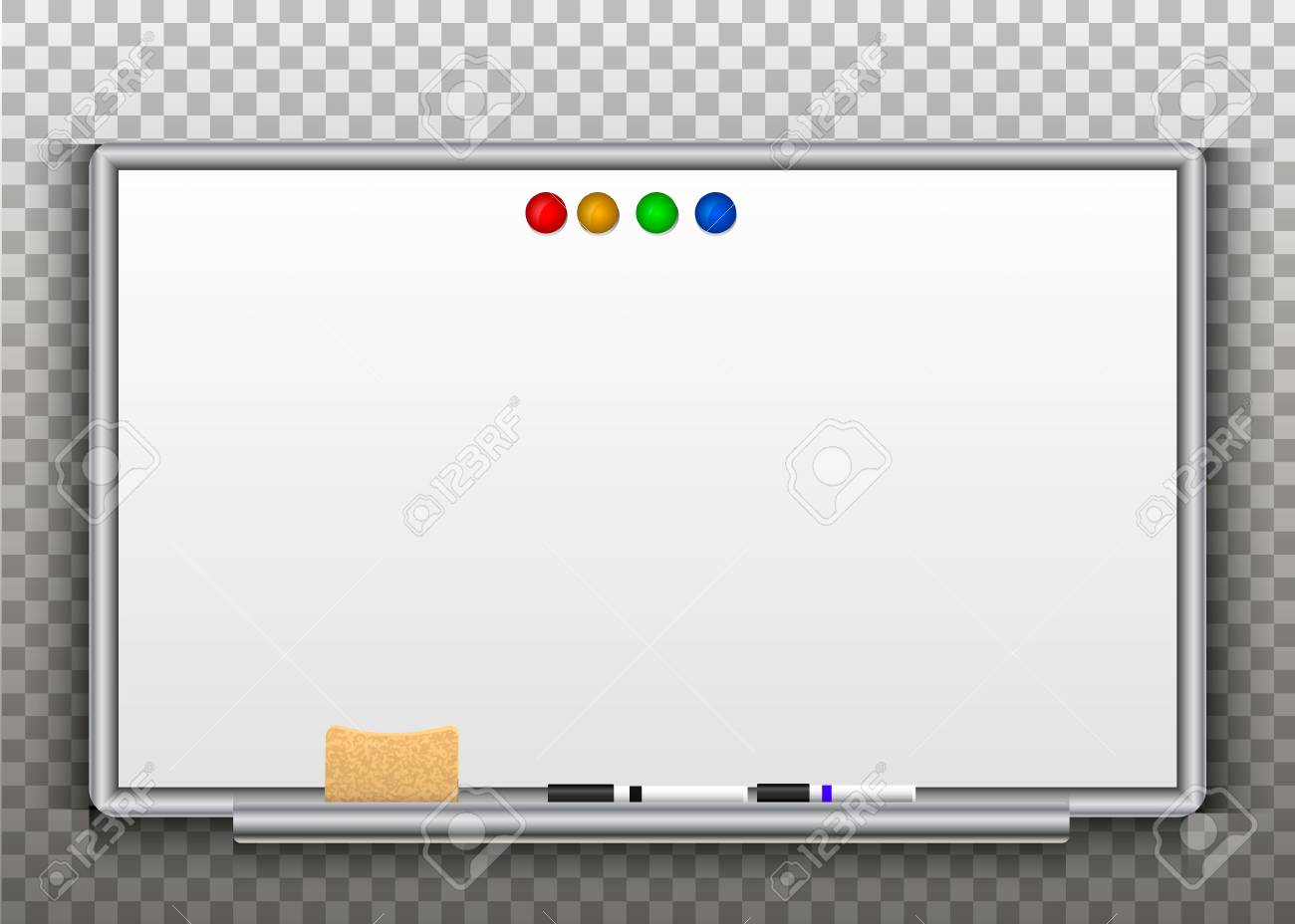 pics Transparent Whiteboard Clipart empty whiteboard magnetic board isolated on transparent background