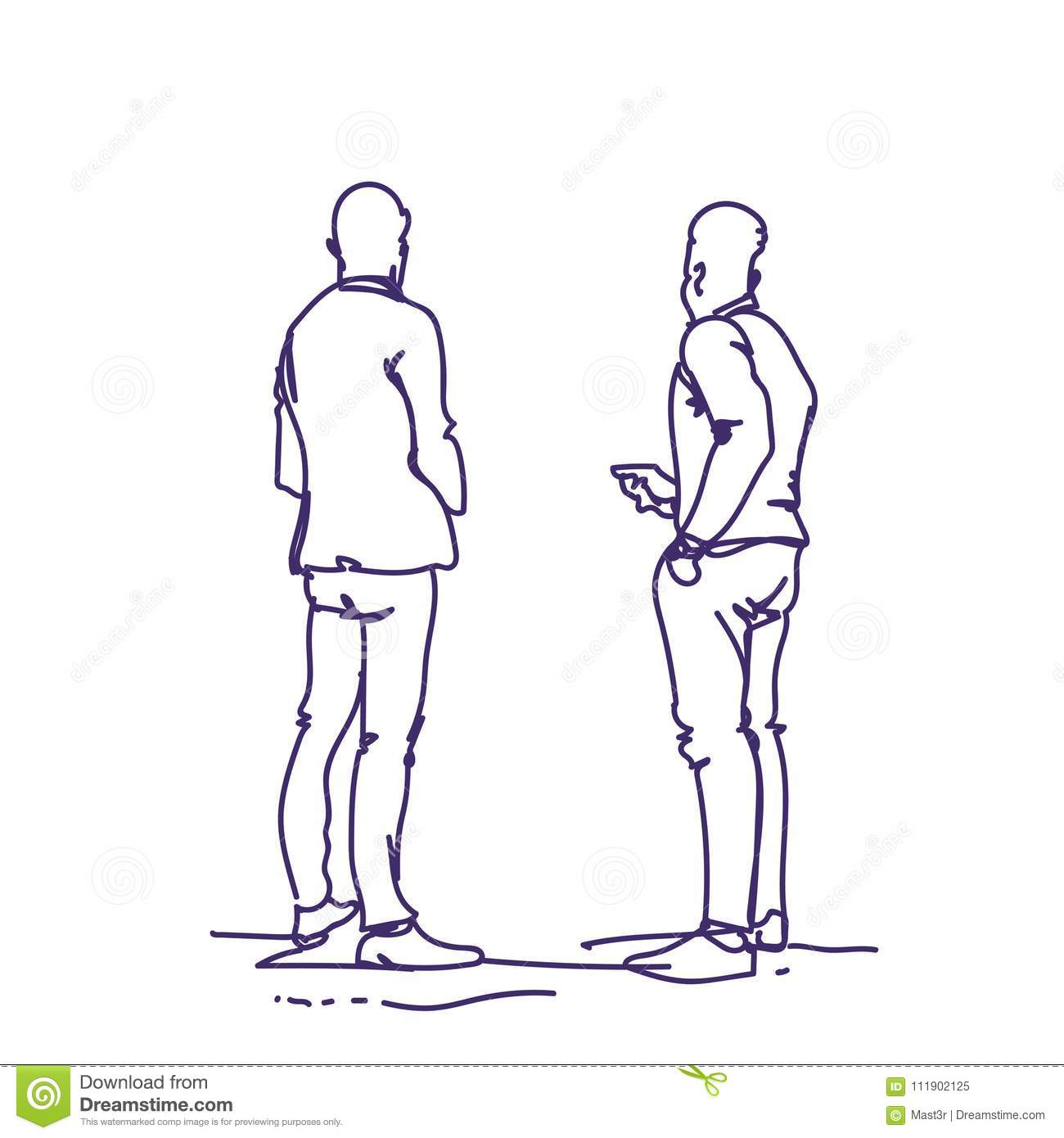 photo Two People Talking Drawing 1 670 2 people talking drawing illustrations clip art