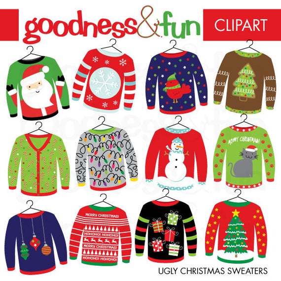 pic Ugly Sweater Clipart ugly christmas sweater christmas clipart digital ugly etsy