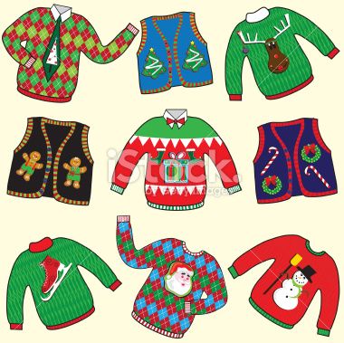 images Ugly Sweater Clipart ugly christmas sweaters with graphics clip art 159417 illustrations design bundles