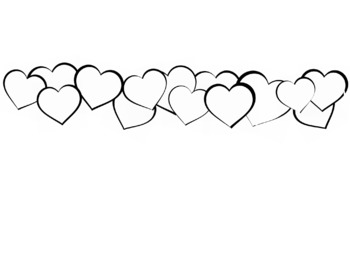 photo Valentine Clipart Black And White valentines day alphabet font clipart color black white hearts clip art