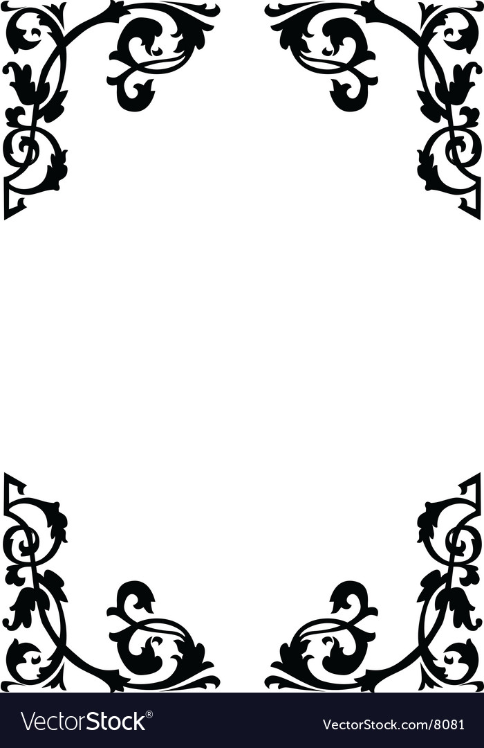photo Victorian Borders Vector Free simple victorian border pinstriping