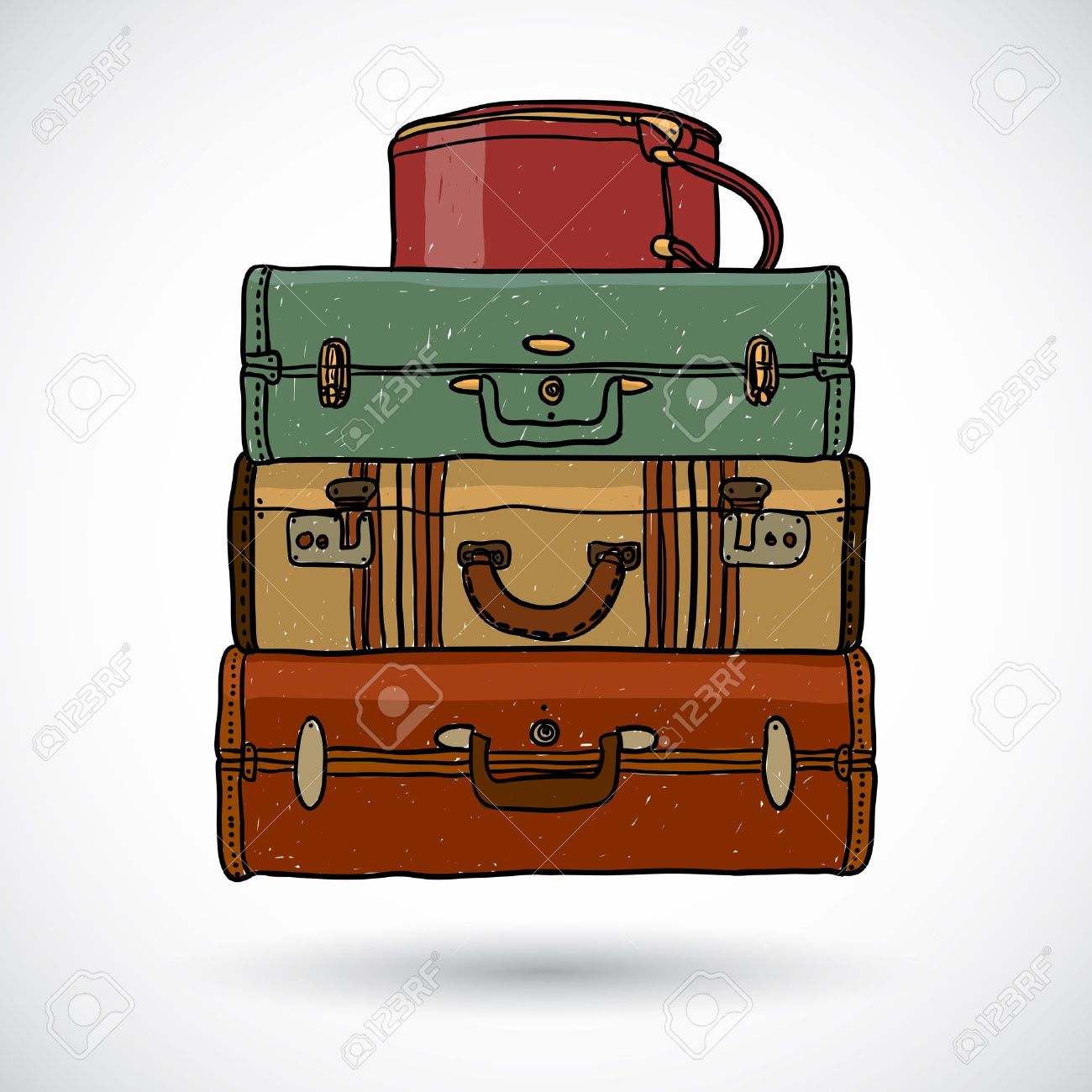 images Vintage Suitcase Clipart 7 vintage luggage images the
