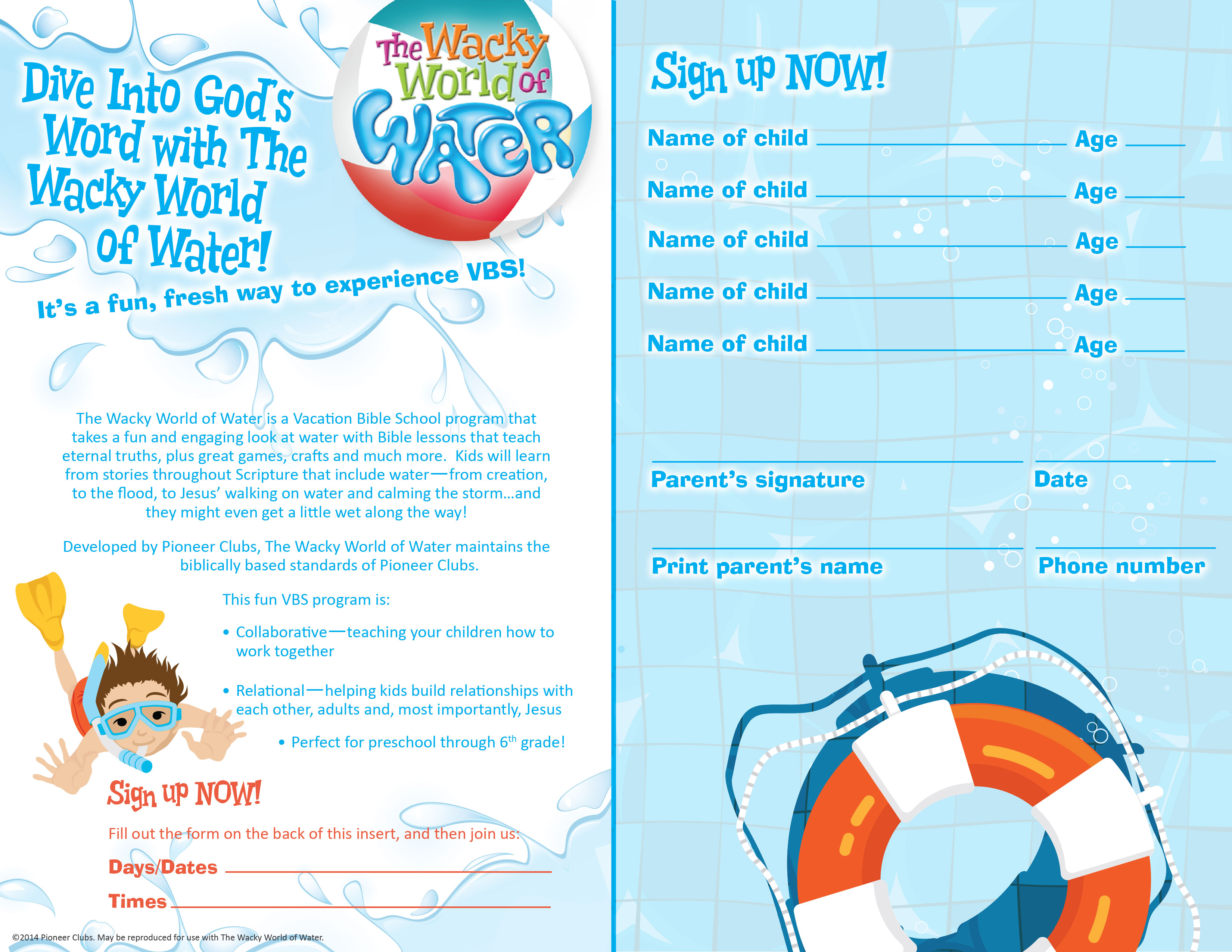 picture Wacky World Of Water Vbs vbs wacky world of water sat july