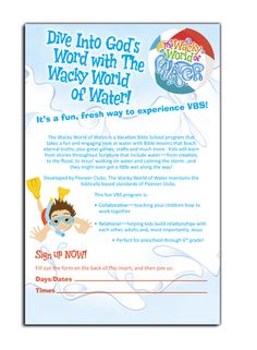 wallpapers Wacky World Of Water Vbs the wacky world of water vbs dive into