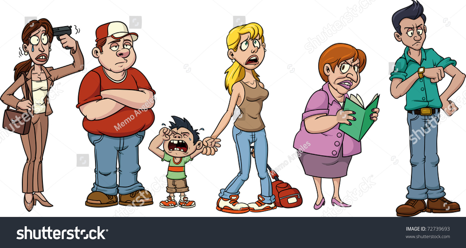 picture Waiting In Line Clipart waiting line stock illustrations 7
