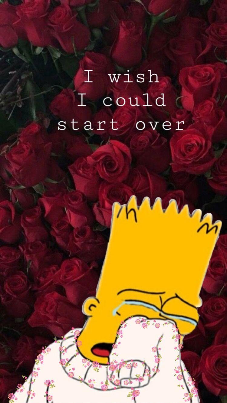 pix Wallpaper Sad Bart Simpson aesthetic sad bart simpson wallpapers