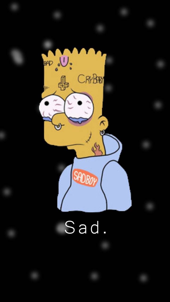 pic Wallpaper Sad Bart Simpson pin on feelings