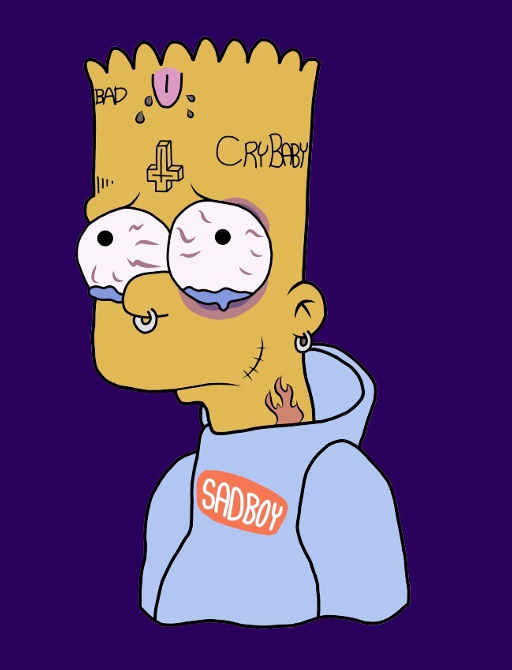 pic Wallpaper Sad Bart Simpson bart simpson crying wallpapers top