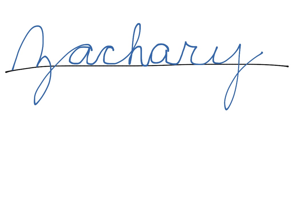 pic Zachary In Calligraphy male name zachary handwritten lettering black modern calligraphy