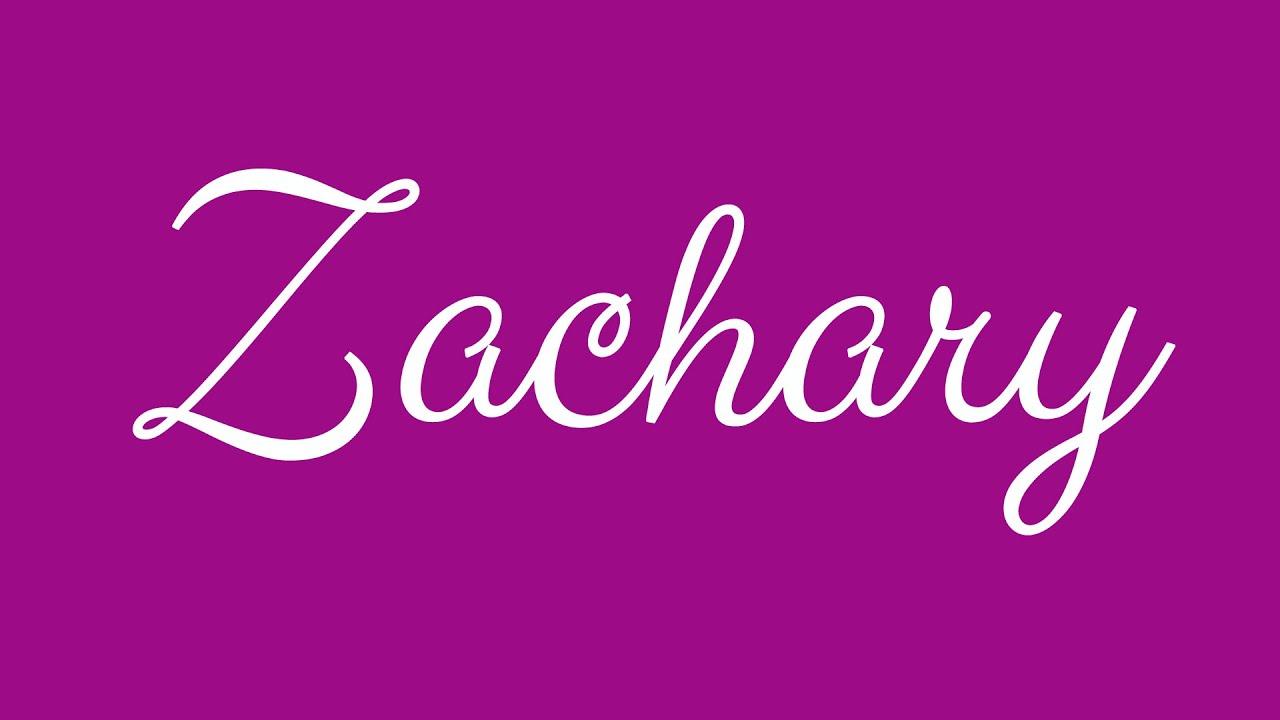 pix Zachary In Calligraphy https www shutterstock com image vector zacharymale name cursive calligraphy on white 1844478640