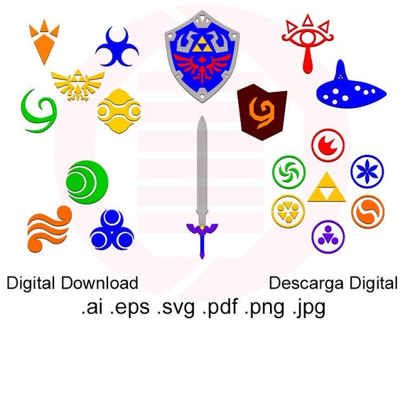 picture Zelda Vector zelda vector etsy