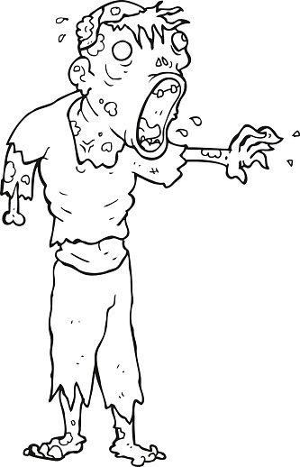 pix Zombie Clipart Black And White clipart library